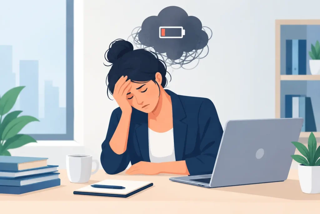 Como reconhecer burnout no trabalho cedo